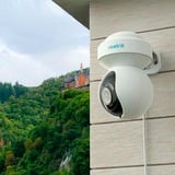 Reolink E Series E560 Esférico Cámara de seguridad IP Interior y exterior 3840 x 2160 Pixeles Pared, Cámara de vigilancia blanco, Cámara de seguridad IP, Interior y exterior, Inalámbrico y alámbrico, Google Assistant, Interno, 2400 - 5000 MHz