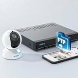 Reolink E Series E560 Esférico Cámara de seguridad IP Interior y exterior 3840 x 2160 Pixeles Pared, Cámara de vigilancia blanco, Cámara de seguridad IP, Interior y exterior, Inalámbrico y alámbrico, Google Assistant, Interno, 2400 - 5000 MHz