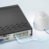 Reolink NVS8-8MD4 kit de videovigilancia Alámbrico 8 canales, Conjunto Alámbrico, Almohadilla, RJ-45, Interior / exterior, 700 lm, 6500 K