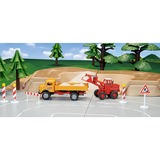 SIKU 3563 modelo a escala Modelo a escala de pala cargadora frontal Previamente montado 1:50, Automóvil de construcción rojo, Modelo a escala de pala cargadora frontal, Previamente montado, 1:50, Kramer 411, Cualquier género, Metal, Plástico