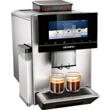 Siemens TQ905D03 cafetera eléctrica Manual Máquina espresso 2,3 L, Superautomática acero fino/Negro, Máquina espresso, 2,3 L, Granos de café, Molinillo integrado, 1500 W, Acero inoxidable