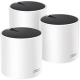 TP-Link DECO X55 (3-Pack) Doble banda (2,4 GHz / 5 GHz) Wi-Fi 6 (802.11ax) Blanco Interno, Router blanco, Blanco, Interno, Enrutador de malla, Doble banda (2,4 GHz / 5 GHz), Wi-Fi 6 (802.11ax), 3000 Mbit/s