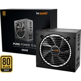 be quiet! Pure Power 12M 550W, Fuente de alimentación de PC negro