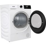 gorenje DHNE83 secadora Independiente Carga frontal 8 kg Blanco, Secadoras con bomba de calor blanco/Negro, Independiente, Carga frontal, Bomba de calor, Blanco, Botones, Giratorio, LED