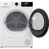 gorenje DHNE83 secadora Independiente Carga frontal 8 kg Blanco, Secadoras con bomba de calor blanco/Negro, Independiente, Carga frontal, Bomba de calor, Blanco, Botones, Giratorio, LED