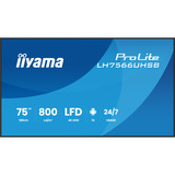 iiyama LH7566UHSB-B1AG, Pantalla de gran formato negro (mate)