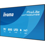 iiyama LH7566UHSB-B1AG, Pantalla de gran formato negro (mate)
