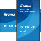 iiyama LH7566UHSB-B1AG, Pantalla de gran formato negro (mate)