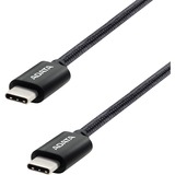 ADATA CACC-100PN-BK cable USB USB 2.0 1 m USB C 480 Gbit/s Negro negro, 1 m, USB C, USB C, USB 2.0, 480 Gbit/s, Negro