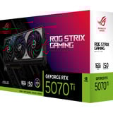 ASUS ROG -STRIX-RTX5070TI-16G-GAMING NVIDIA GeForce RTX 5070 Ti 16 GB GDDR7, Tarjeta gráfica GeForce RTX 5070 Ti, 16 GB, GDDR7, 256 bit, 7680 x 4320 Pixeles, PCI Express 5.0