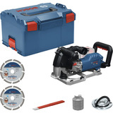 Bosch Fresadora de ranuras inalámbrica GNF 18V-40 Professional solo, 18Volt, Esamblaje con galleta azul/Negro