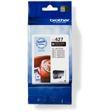 Brother LC-427BK cartucho de tinta 1 pieza(s) Original Rendimiento estándar Negro Rendimiento estándar, Negro, Tinta a base de pigmentos, 1 pieza(s), 3000 páginas, Pack individual
