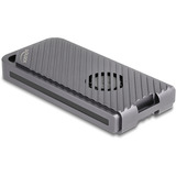 DeLOCK Carcasa para unidad M.2 NVMe USB 40 Gbps estilo gaming, Caja de unidades gris
