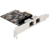 DeLOCK PCIE x1 a 2x RJ45 Gbit, Adaptador de red 