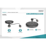 Digitus Click & Present Pro - Sistema de colaboración inalámbrico, Alargador de HDMI negro