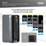 Digitus DA-71157 USB M.2 SSD, Caja de unidades aluminio