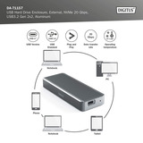 Digitus DA-71157 USB M.2 SSD, Caja de unidades aluminio
