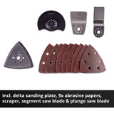 EINHELL Herramienta multifunción inalámbrica Power X-Change TC-MG 18 Li-Solo, 18 Voltios rojo/Negro