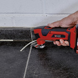 EINHELL Herramienta multifunción inalámbrica Power X-Change TC-MG 18 Li-Solo, 18 Voltios rojo/Negro