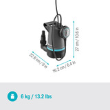 GARDENA 20000 BASIC 9016-47, Bombas presión e inmersión gris/Negro