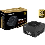 GIGABYTE P850GM unidad de fuente de alimentación 850 W 20+4 pin ATX ATX Negro, Fuente de alimentación de PC negro, 850 W, 100 - 240 V, 50 - 60 Hz, 12 A, 6 A, Activo