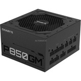 GIGABYTE P850GM unidad de fuente de alimentación 850 W 20+4 pin ATX ATX Negro, Fuente de alimentación de PC negro, 850 W, 100 - 240 V, 50 - 60 Hz, 12 A, 6 A, Activo