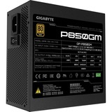 GIGABYTE P850GM unidad de fuente de alimentación 850 W 20+4 pin ATX ATX Negro, Fuente de alimentación de PC negro, 850 W, 100 - 240 V, 50 - 60 Hz, 12 A, 6 A, Activo