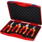 KNIPEX 00 20 15 alicate Juego de alicates, Set de pinzas rojo/Amarillo, Juego de alicates, Acero, Polipropileno (PP), Rojo/Amarillo, 1,43 kg