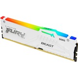 Kingston FURY FURY Beast RGB módulo de memoria 64 GB 2 x 32 GB DDR5 6000 MT/s 288-pin DIMM, Memoria RAM blanco, 64 GB, 2 x 32 GB, DDR5, 288-pin DIMM