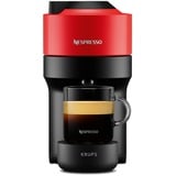 Krups Vertuo Pop XN9205 Totalmente automática Macchina per caffè a capsule 0,56 L, Cafetera de cápsulas negro/Rojo oscuro, Macchina per caffè a capsule, 0,56 L, Cápsula de café, 1500 W, Negro, Rojo