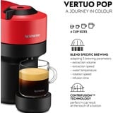 Krups Vertuo Pop XN9205 Totalmente automática Macchina per caffè a capsule 0,56 L, Cafetera de cápsulas negro/Rojo oscuro, Macchina per caffè a capsule, 0,56 L, Cápsula de café, 1500 W, Negro, Rojo