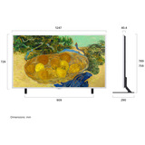 LG 55LX7B6LA.AEEQ (Gallery TV), QNED TV plateado/Negro, 139,7 cm (55"), 3840 x 2160 Pixeles, QNED MiniLED, Smart TV, Wifi, Negro