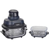 Ninja CRISPi 4 en 1 freidora de aire caliente portátil de vidrio "Cyber Space" gris azul oscuro/Transparente