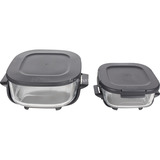 Ninja CRISPi 4 en 1 freidora de aire caliente portátil de vidrio "Cyber Space" gris azul oscuro/Transparente