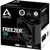 ARCTIC Freezer 36 Procesador Refrigerador de aire 12 cm Negro 1 pieza(s), Disipador de CPU negro, Refrigerador de aire, 12 cm, 200 RPM, 1800 RPM, Negro