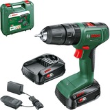 Bosch Easy Impact 18V-40 1630 RPM Sin llave 1,4 kg Negro, Verde, Taladro/destornillador verde/Negro, Taladro de pistola, Sin llave, Sin escobillas, Negro, Verde, 1,3 cm, 1630 RPM