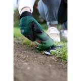Bosch Isio Cuchilla doble 500 g, Podadora verde/Negro, 12 cm, Cuchilla doble, 2,5 m/s², 1,5 m/s², Batería, 3,6 V