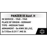 COBI Panzer III Ausf.H, Juegos de construcción 