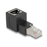 DeLOCK Adaptador RJ-45 macho > RJ-45 hembra, Cat.6a negro