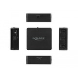 DeLOCK Divisor S/PDIF TOSLINK 1 Entrada 3 Salidas, con alimentación USB, Divisores & Conmutadores negro