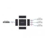 DeLOCK Divisor S/PDIF TOSLINK 1 Entrada 3 Salidas, con alimentación USB, Divisores & Conmutadores negro