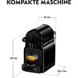 DeLonghi EN 80.B cafetera eléctrica Semi-automática Macchina per caffè a capsule 0,8 L, Cafetera de cápsulas negro, Macchina per caffè a capsule, 0,8 L, Cápsula de café, 1260 W, Negro
