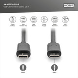 Digitus Cable de conexión USB 2.0 USB-C > USB-C negro