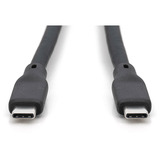 Digitus Cable de conexión de silicona USB 3.2 Gen 2 USB-C > USB-C negro