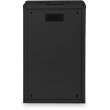 Digitus Carcasa de pared de la serie Unique - 600 x 450 mm (an. x pr.), Armario IT negro, Bastidor de pared, 100 kg, Negro