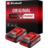 EINHELL Batería Power-X-Change TWIN-PACK 18Volt 4,0Ah rojo/Negro