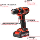 EINHELL TC-CD 18/35 Li, 4513914, Taladro/destornillador rojo/Negro