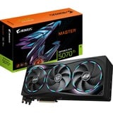 GIGABYTE AORUS GeForce RTX 5070 Ti MASTER 16G Tarjeta Gráfica - 16GB GDDR7, 256 bits, PCI-E 5.0, 2670 MHz Core Clock, 3 x DP 2.1a, 1 x HDMI 2.1b, NVIDIA DLSS 4, GV-N507TAORUS M-16GD 256 bits, PCI-E 5.0, 2670 MHz Core Clock, 3 x DP 2.1a, 1 x HDMI 2.1b, NVIDIA DLSS 4, GV-N507TAORUS M-16GD, GeForce RTX 5070 Ti, 16 GB, GDDR7, 256 bit, 7680 x 4320 Pixeles, PCI Express x16 5.0