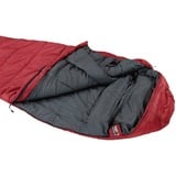 High Peak Redwood -3, Saco de dormir rojo oscuro/Gris