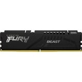 Kingston FURY FURY Beast 16GB 5200MT/s DDR5 CL40 DIMM Black, Memoria RAM negro, 16 GB, 1 x 16 GB, DDR5, 288-pin DIMM, Negro